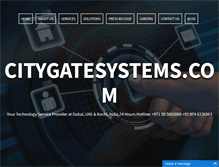 Tablet Screenshot of citygatesystems.com